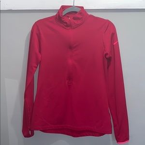 Large pink nike quarter zip